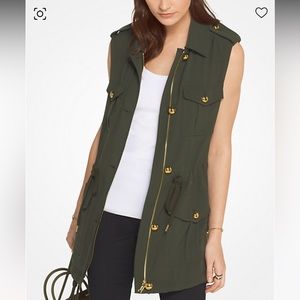 MICHAEL Michael Kors Oversized Cargo Vest Size M
